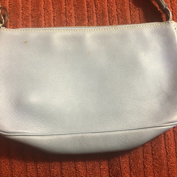 Salvatore Ferragamo Blue Zip Clutch - Picture 5 of 13